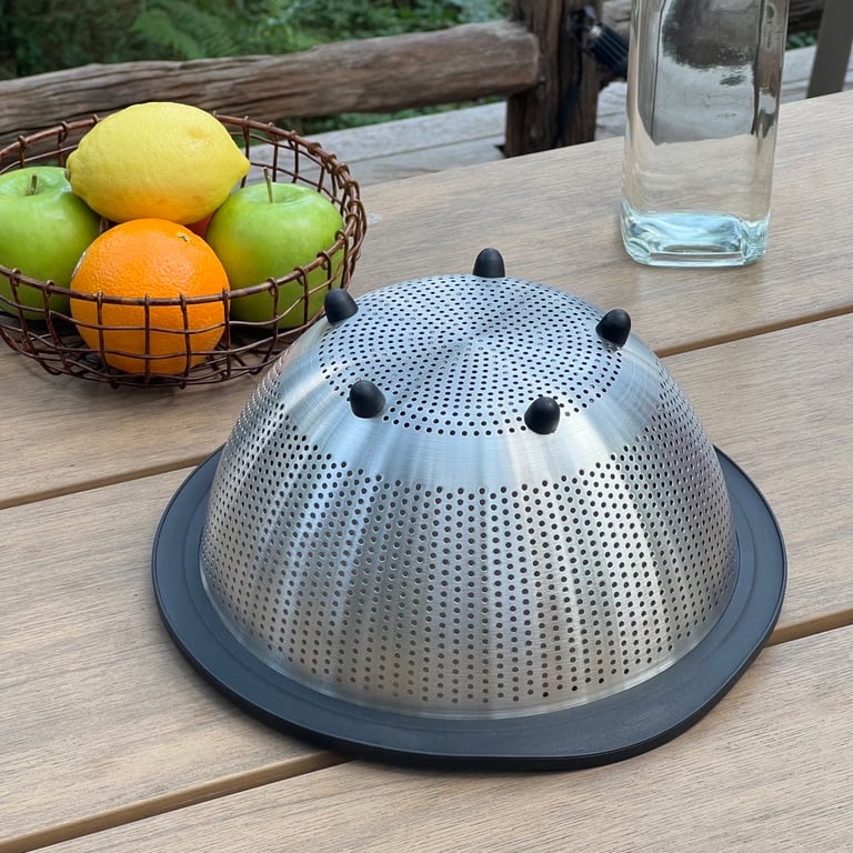 Rổ inox cao cấp có chân Kaiyo 29cm