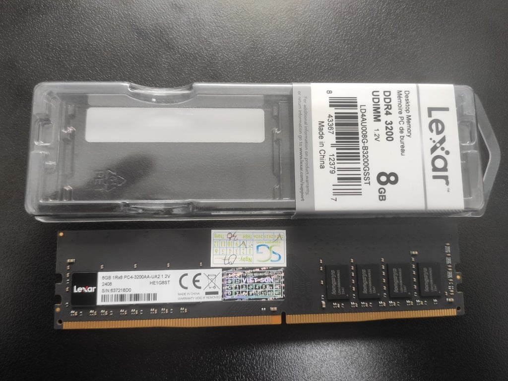 Ram PC Lexar DDR4 8GB/3200MHz (LD4AU008G-B3200GSST)