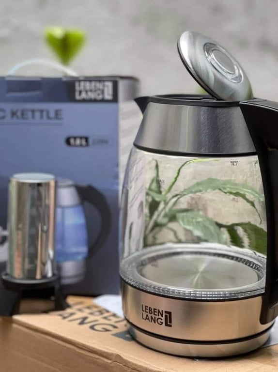 Ấm siêu tốc thủy tinh Lebenlang 1L8 LBE2819
