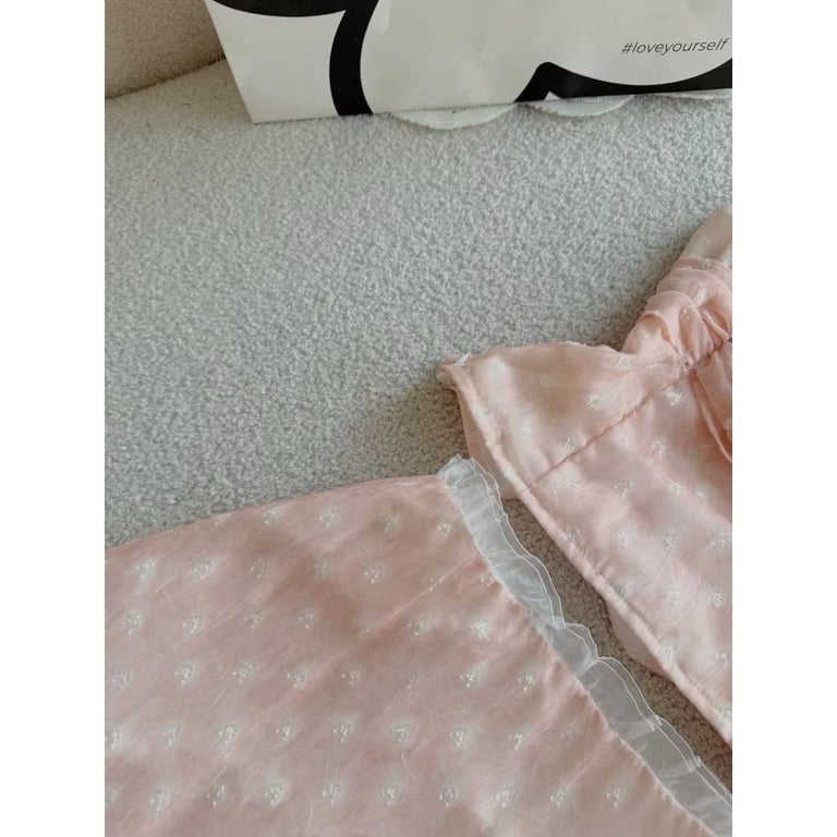 Set Bộ Nữ Voan Hồng ANNA - Set Ivy áo
