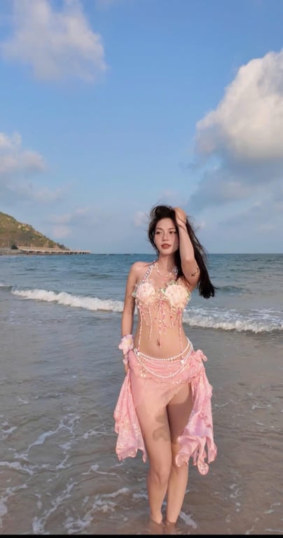 Combo bikini vỏ sò handmade concept