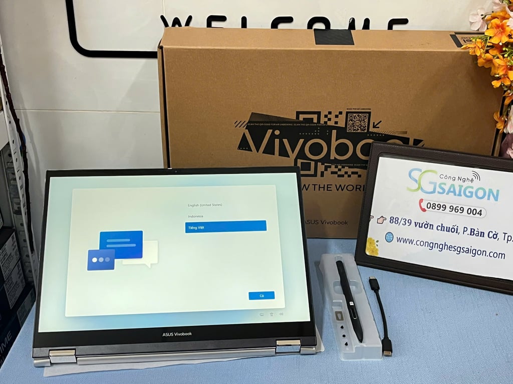 💻 Asus Vivobook S 14 Flip TP3402VA-LZ632W (Core i5-13420H | 16GB | 512GB | Intel Iris Xe | 14.0inch WUXGA | Cảm ứng | Win 11 | Bạc)