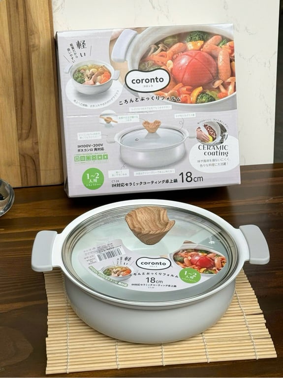 Nồi siêu nhẹ đúc tay Kakusee Nhật Bản sz 24cm