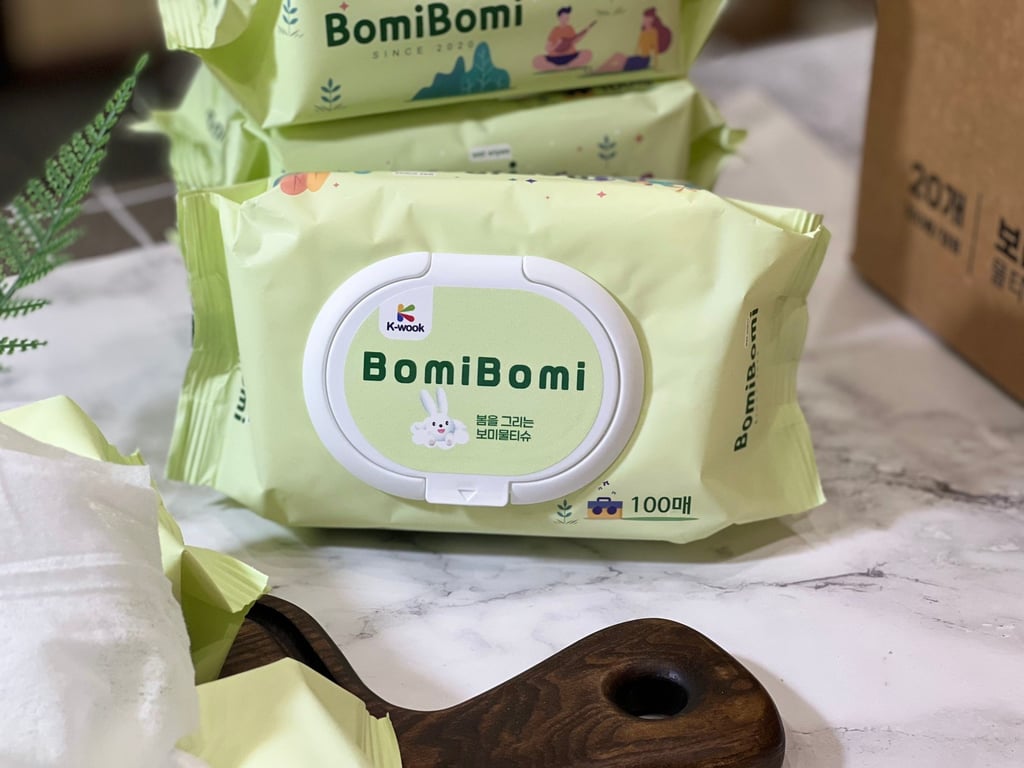 GIẤY ƯỚT K - WOOK BOMI BOMI set 5 bịch