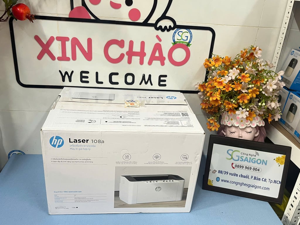 Máy in laser đen trắng HP 108A 4ZB79A (In| A4| A5| USB)