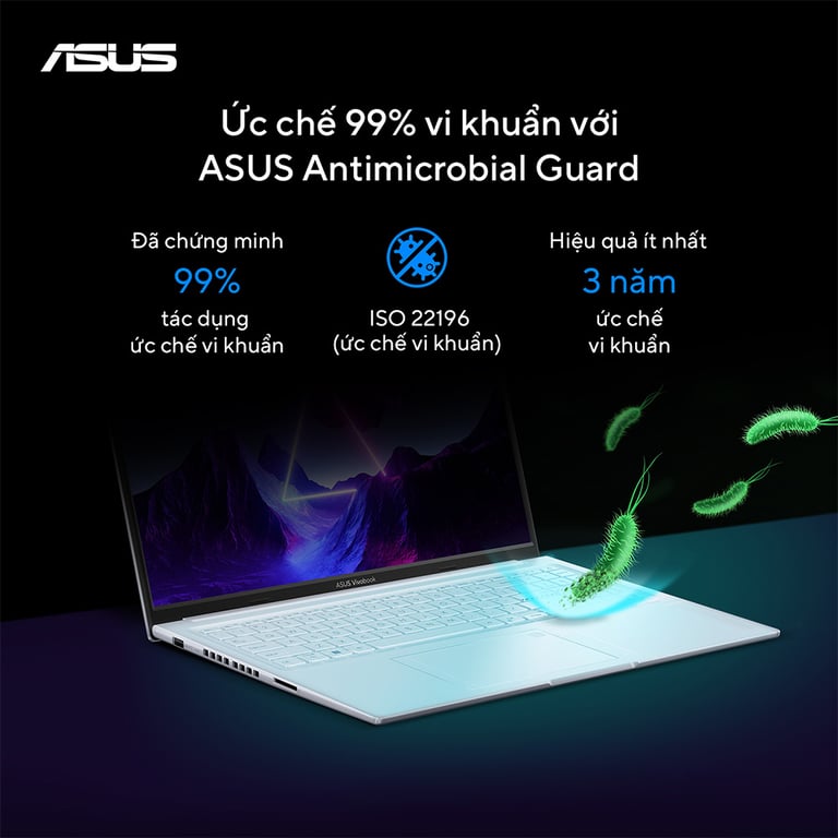 Laptop Gaming ASUS Vivobook 16X K3605ZU-RP296W (i5-12500H, RTX 4050 6GB, RAM 16GB DDR4, SSD 512GB, 16 Inch IPS WUXGA 144Hz, Win 11)