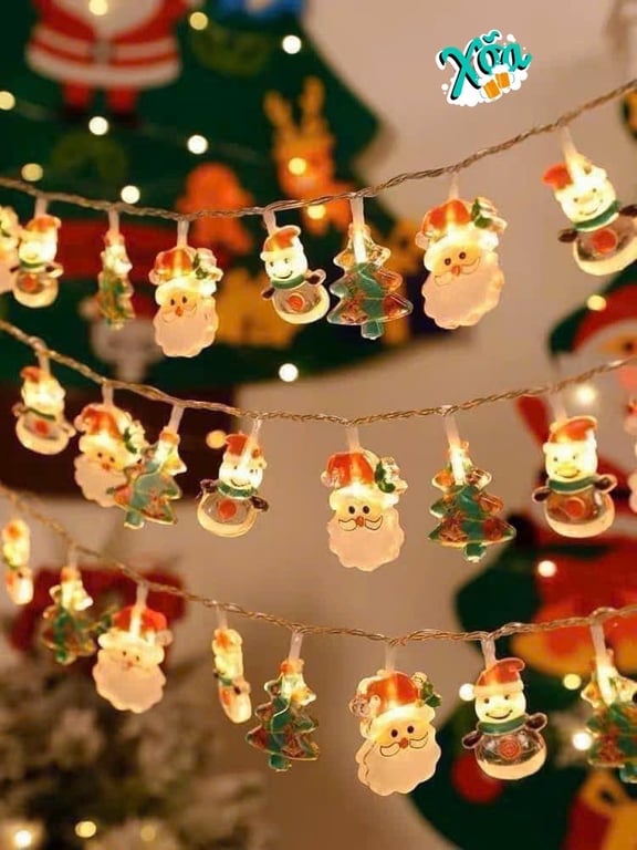 Dây đèn treo thông noel 2m