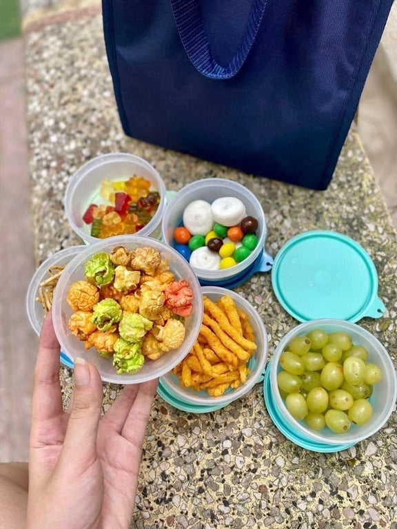 Bộ hộp BQTP small server 6 pastel