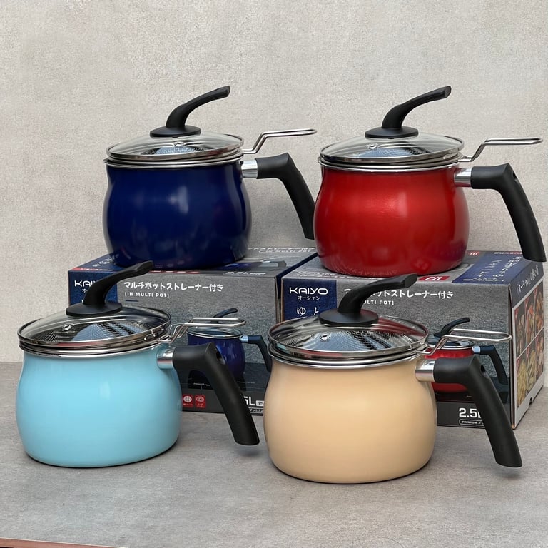 Nồi chiên ngập dầu kèm rổ chiên đồ inox, vung tự đứng KAIYO 15cm