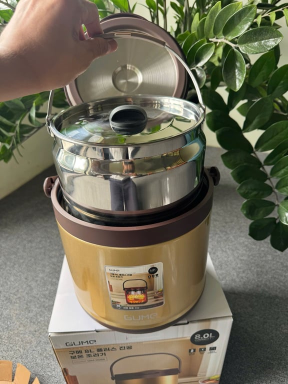 NỒI Ủ CHÂN KHÔNG GUME 8L PLUS