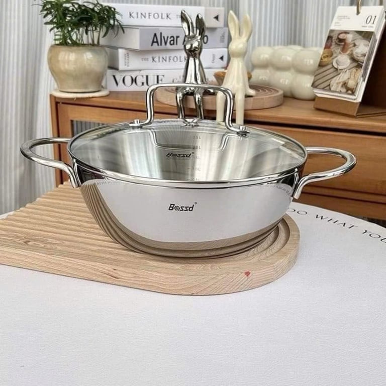 Chảo sâu lòng hai quai Bossd 24cm - BSD659