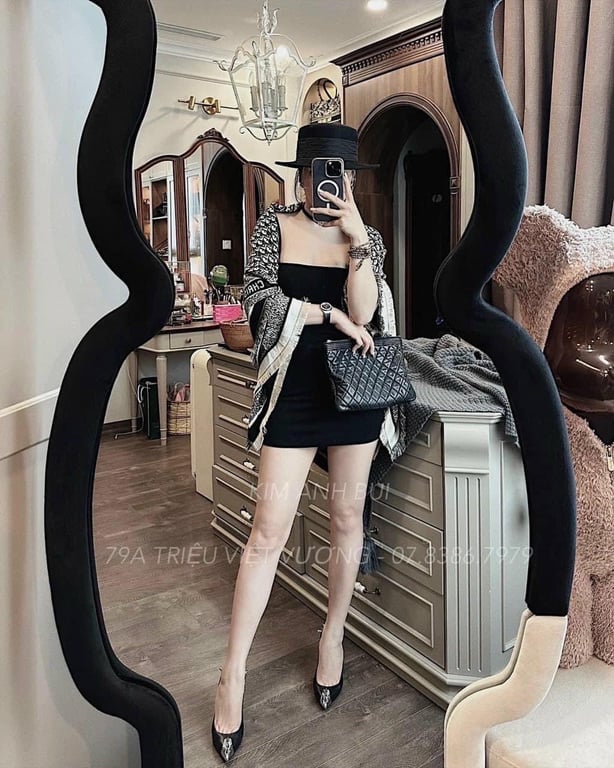 KHĂN DẠ D.I..O.R ĐEN - XANH THAN