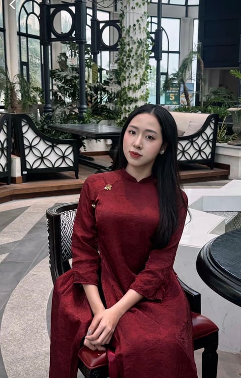 Áo dài tơ ánh kim