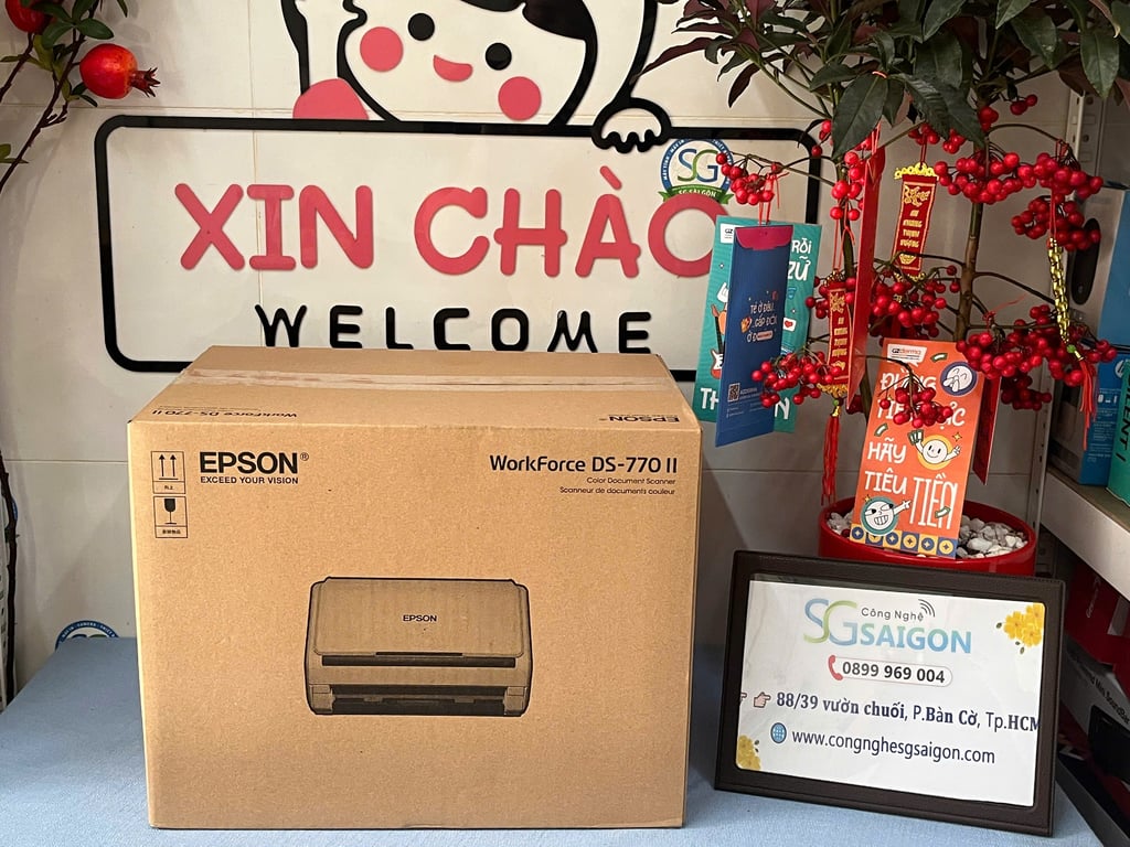Máy Scan Epson DS-770 (A4/A5 | Đảo mặt | ADF | USB | LAN | WIFI)