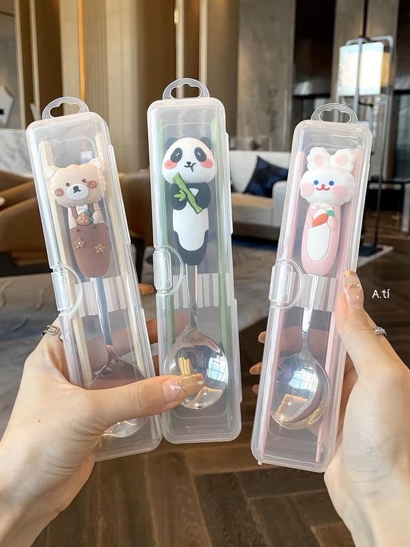 Thìa inox kute cho bé