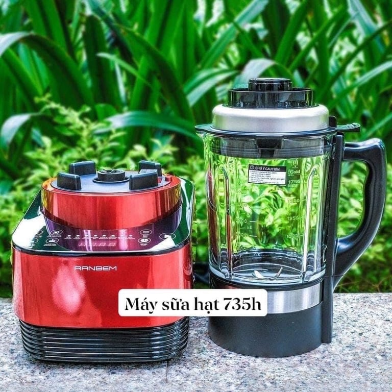 MÁY LÀM SỮA HẠT, MÁY XAY NẤU ĐA NĂNG RANBEM 735H - MODEL 2019