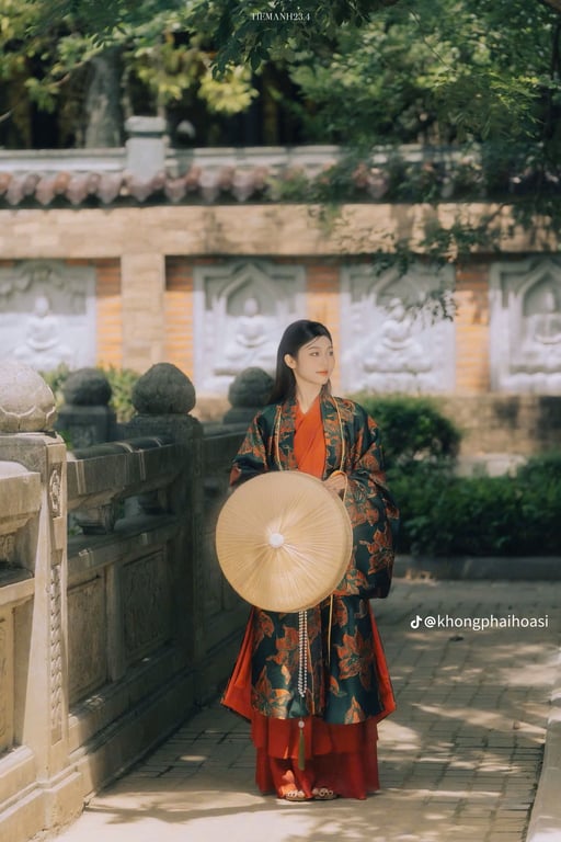 Set Đối Khâm xanh hoa đỏ
