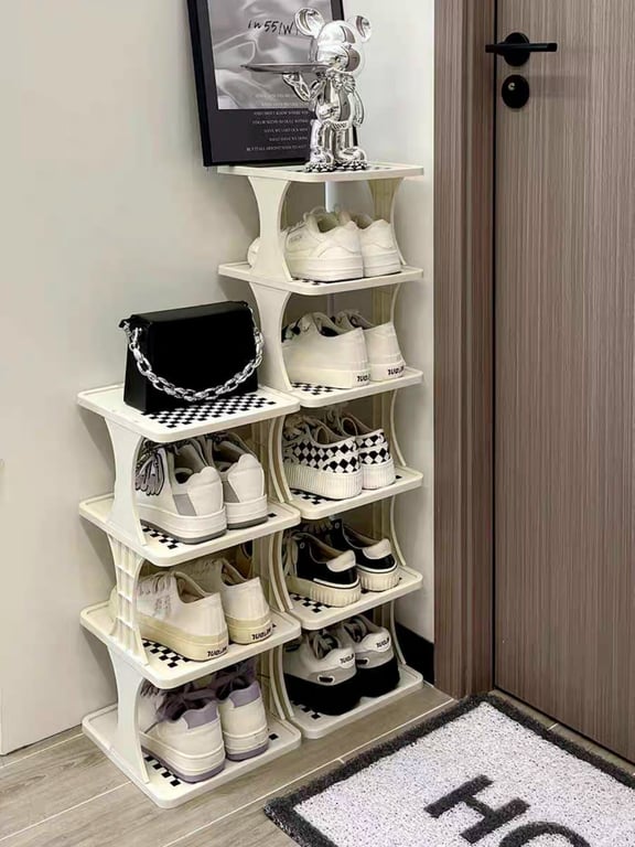 kệ để giày chống bụi 6 tầng decor đẹp - PB166