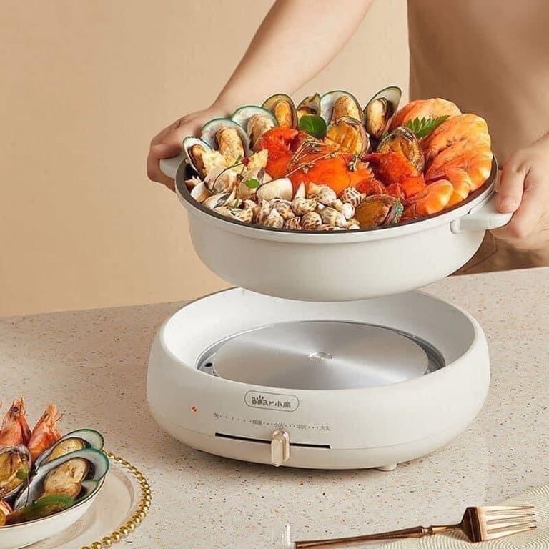 NỒI BEAR 3in1 LẨU- NƯỚNG - HẤP