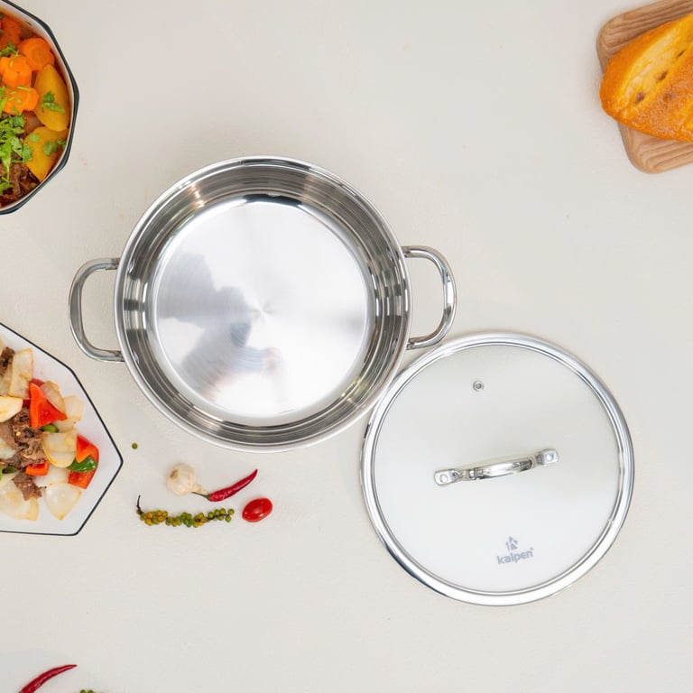 BỘ NỒI CHẢO INOX 3 LỚP LIỀN KHỐI KALPEN KAMPFER KF3
