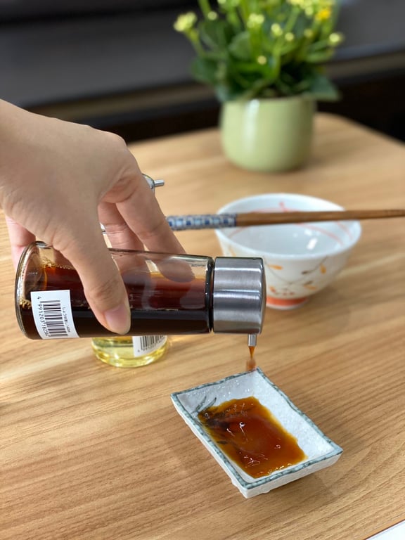 Set 3 lọ thuỷ tinh rót gia vị Nhật 140ml