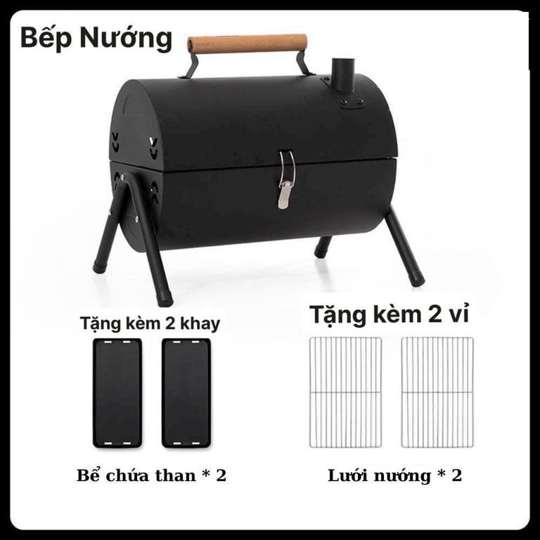 Bếp nướng than du lịch có tay cầm