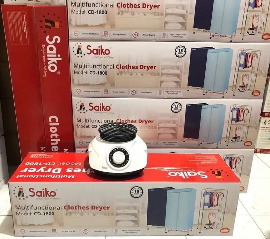 Tủ sấy quần áo SAIKO - CD-1800 (tủ cơ)