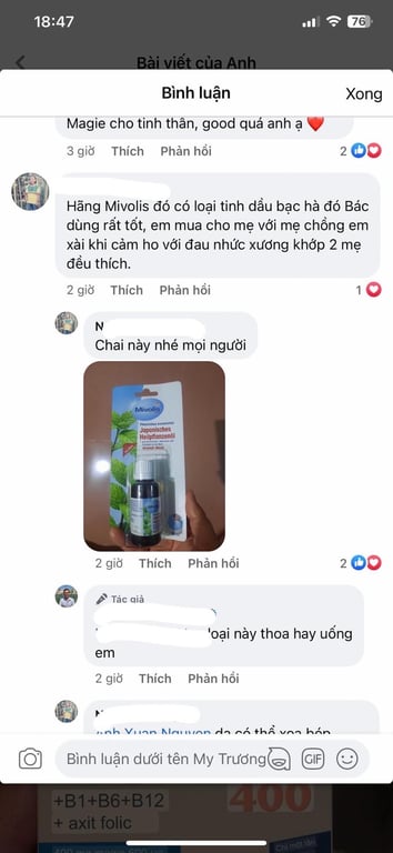 Tinh dầu bạc hà Mivolis - Japanisches Heilpflanzenöl,