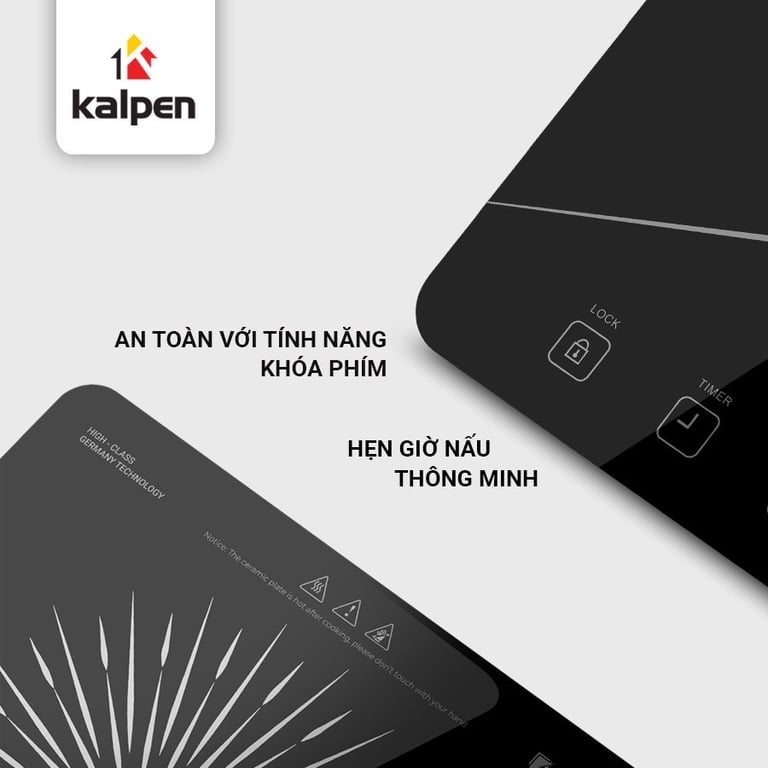 BẾP TỪ ĐƠN KALPEN ICK-1616 TẶNG KÈM NỒI LẨU SIZE 26CM