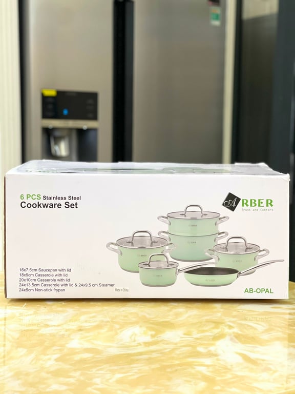 Bộ nồi inox ARBER OPAL 6 món