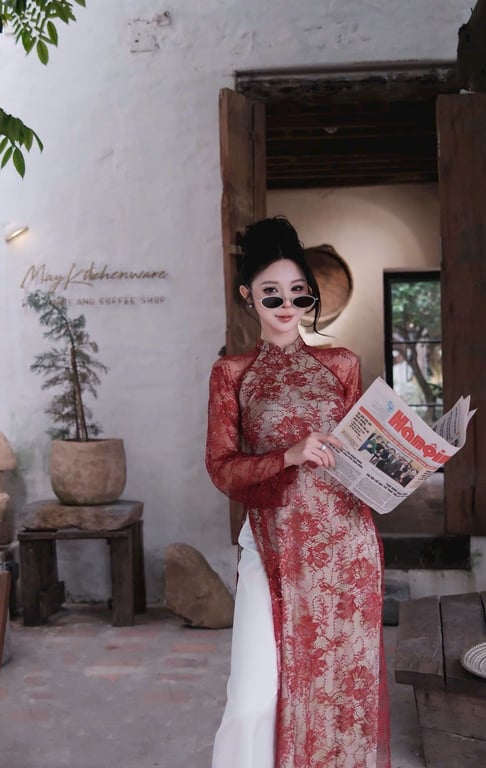 AD ren đỏ lót tằm xanh S/M