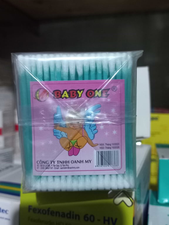 Tăm bông Babyone trẻ em lốc/12 gói