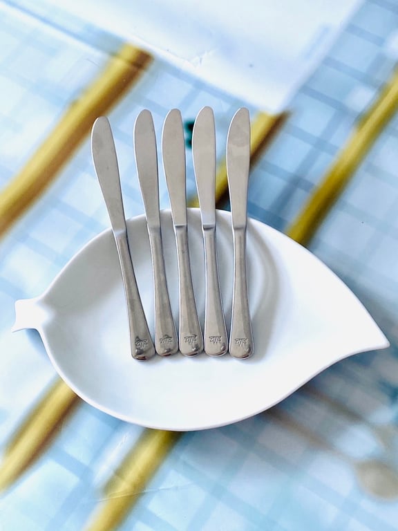 set 5 dao ăn inoxSản phẩm nhập khẩu độc quyền của hãng Hàng không Vietnam Airlines