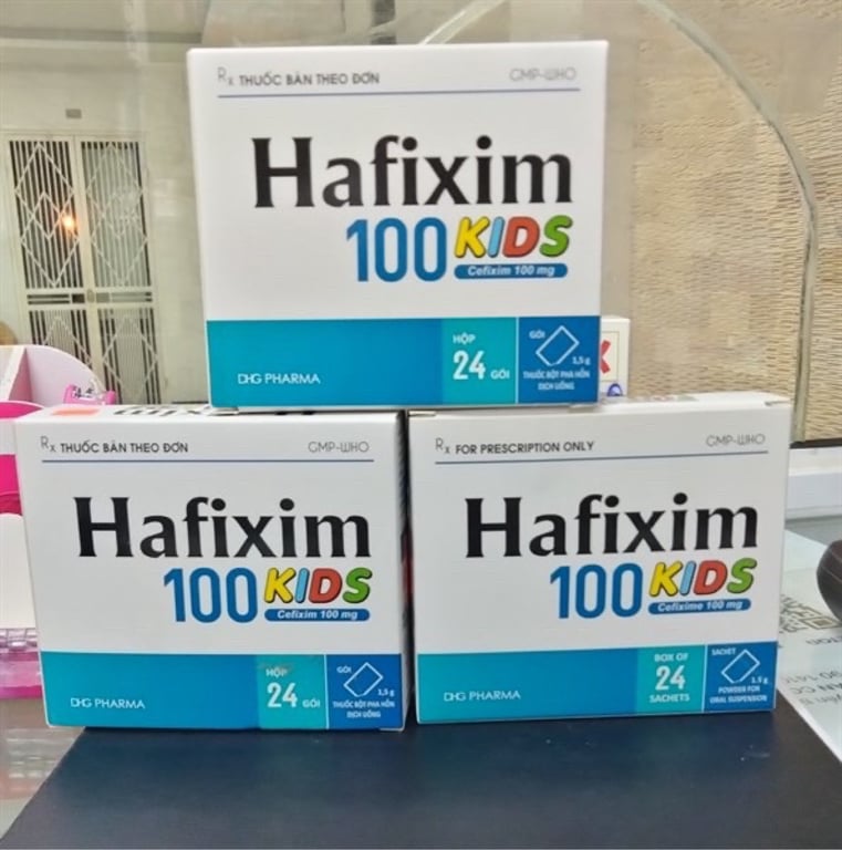Hafixim 100 h/24 gói cefixim