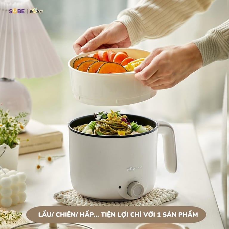 NỒI ĐIỆN MINI BEAR 1.2L C12K1