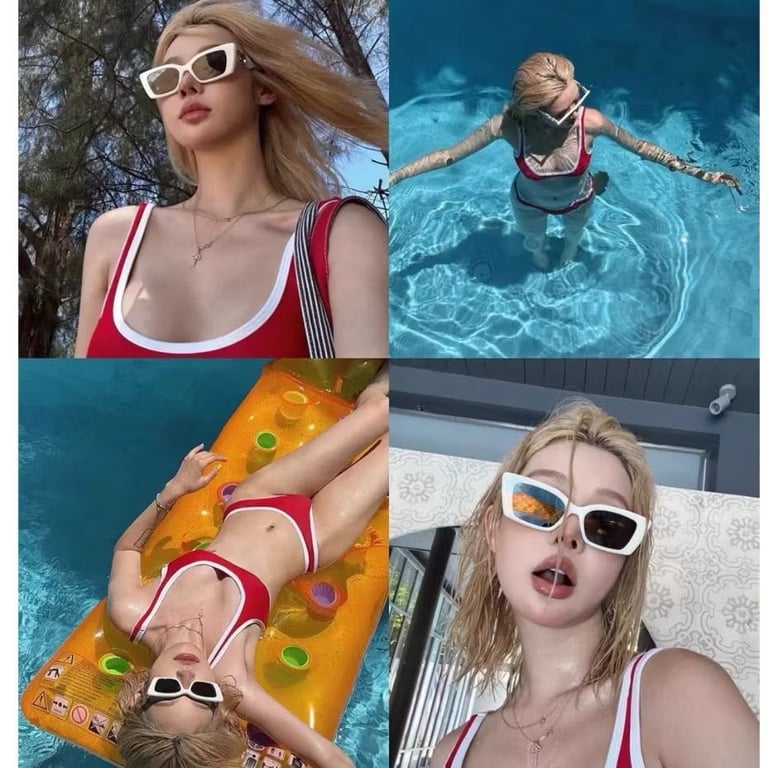 Set bikini 2 mảnh đỏ
