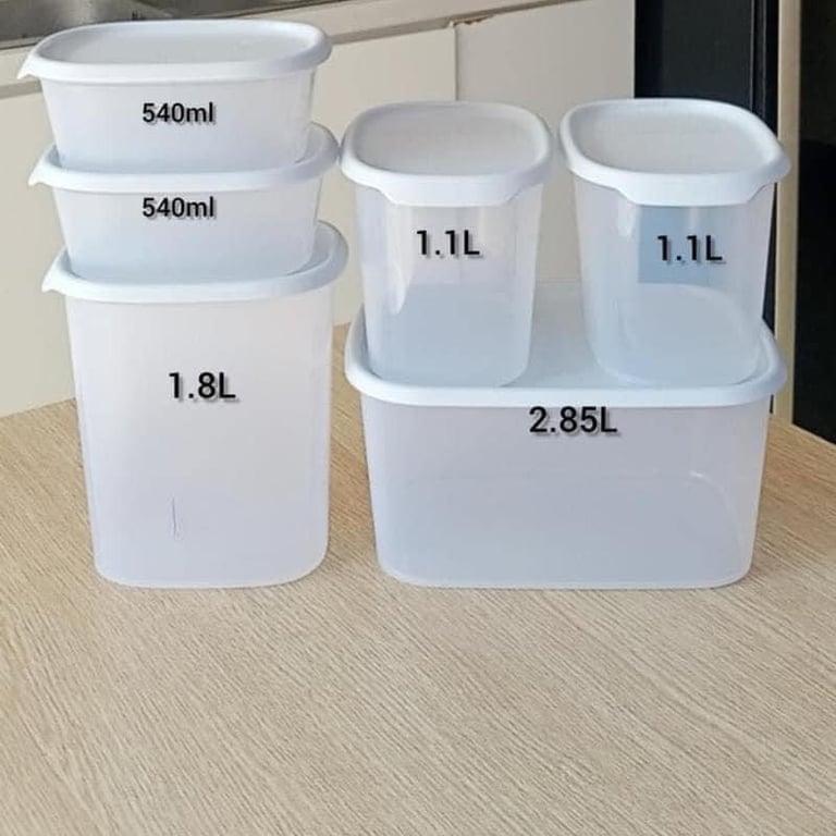 Set 6 hộp bảo quản thực phẩm tup one touch