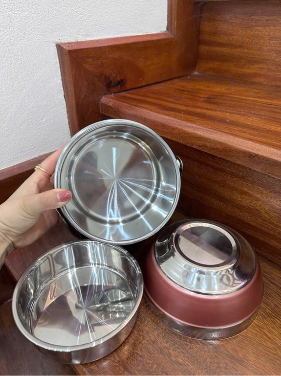 Cặp lồng cơm Inox Zojirushi - màu hồng