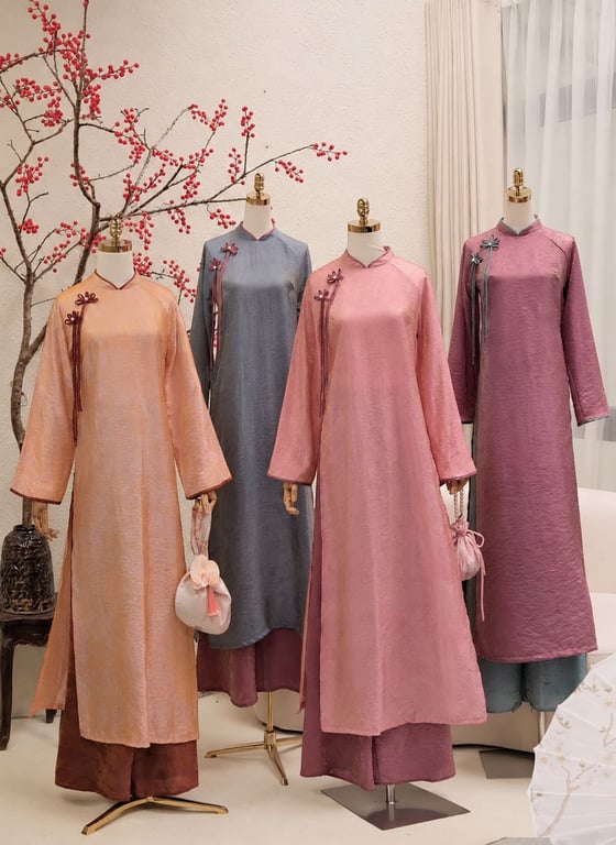 AD tằm óng cam nơ hoa (S->XXL)