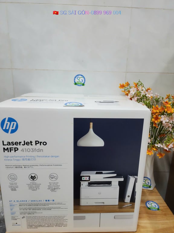 Máy In Laser Trắng Đen Đa Năng HP 4103FDN (2Z628A)