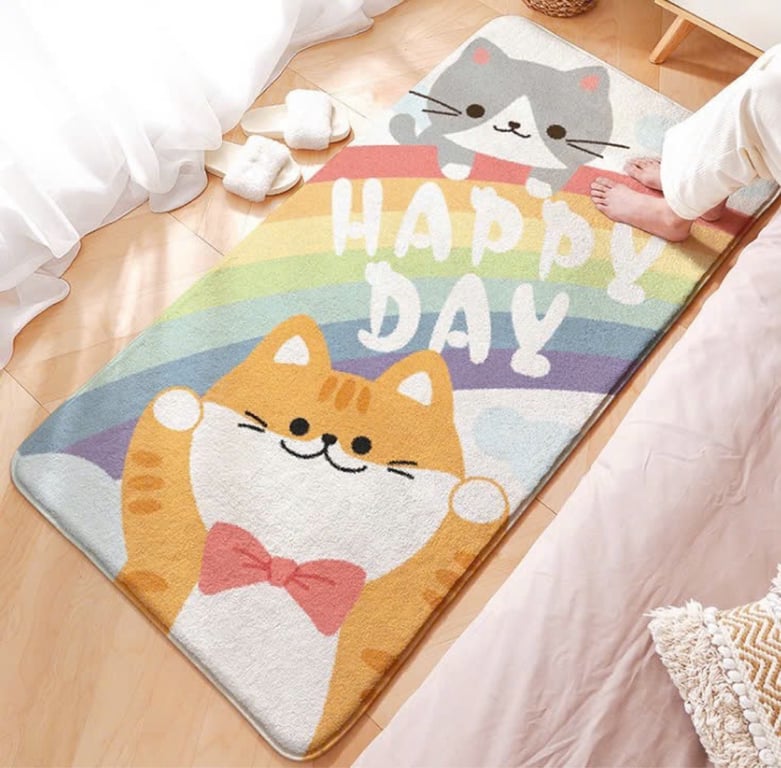 #NC55 - Thảm cừu trần bông trải cạnh giường