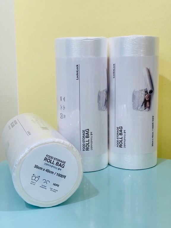 Set 1000 Túi Nylon Cuộn Đựng Thực Phẩm Lock&Lock LWP802, 30 x 40 cm