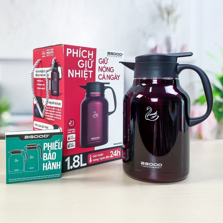 BÌNH Ủ 2GOOD B16 1.8L - PHÍCH GIỮ NHIỆT