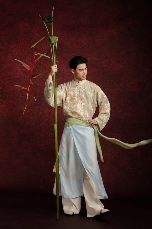 ADN Khởi 2 lớp hoa vàng kèm đai (M->XXL)