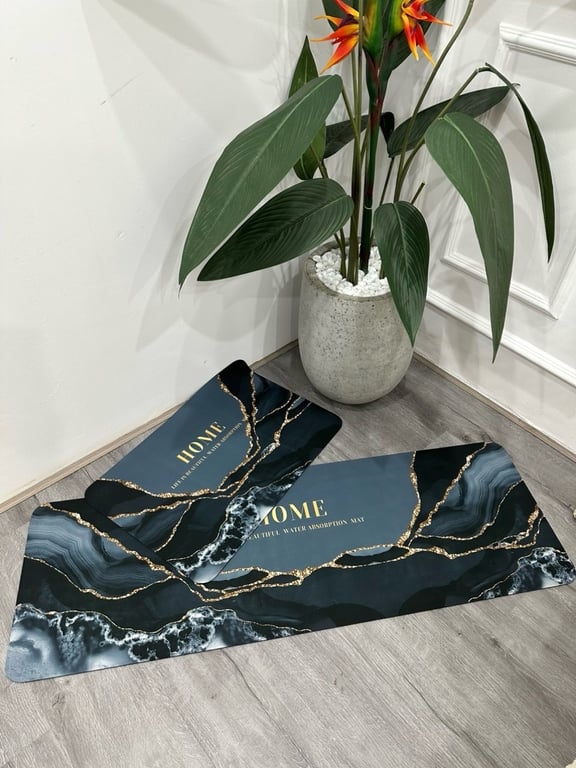 Combo 2 THẢM BẾP silicon cao cấp siêu thấm hút - chống trơn trượt MC22