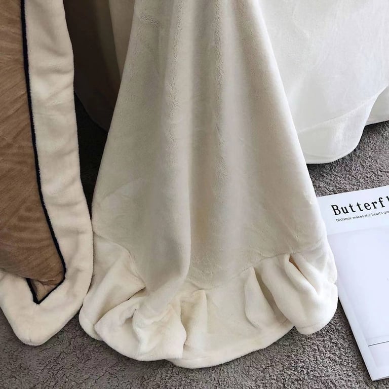 Bộ chăn ga gối nỉ lông cáo Elegance cao cấp CHT08