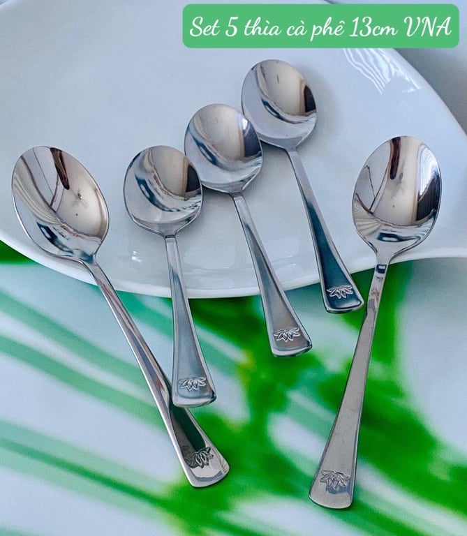 Set 5 thìa cà phê cao cấp 13cm Vietnam Air