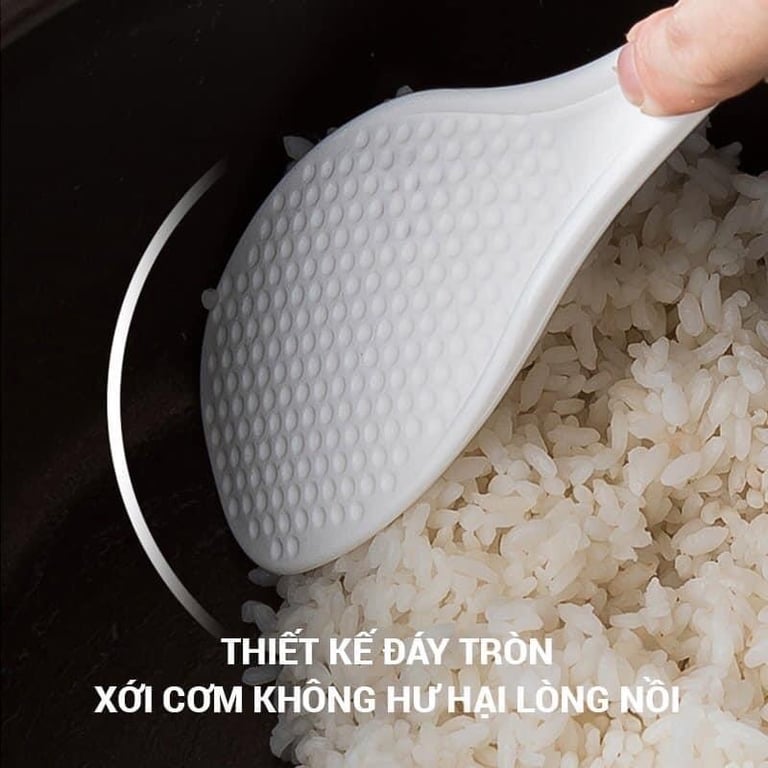 Muôi xới cơm kèm giá đựng Nhật Bản