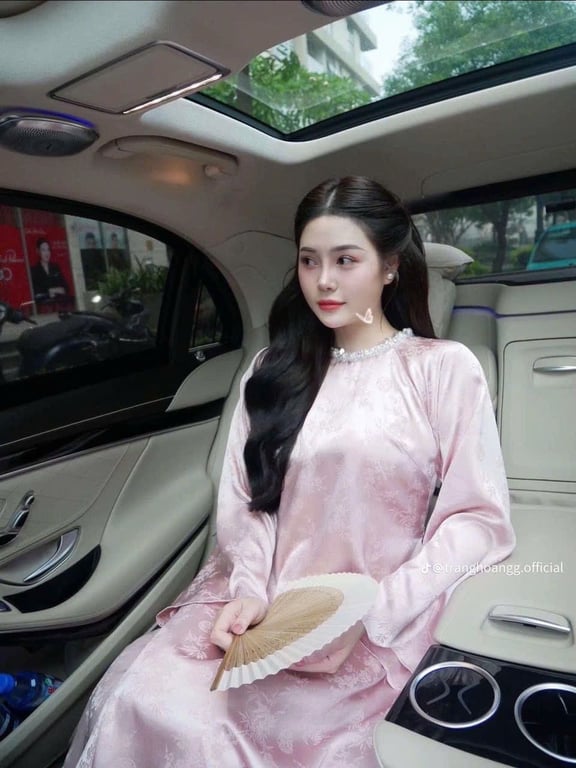 AD gấm trúc hỷ cổ tròn - hồng S/M/L/XL/XXL