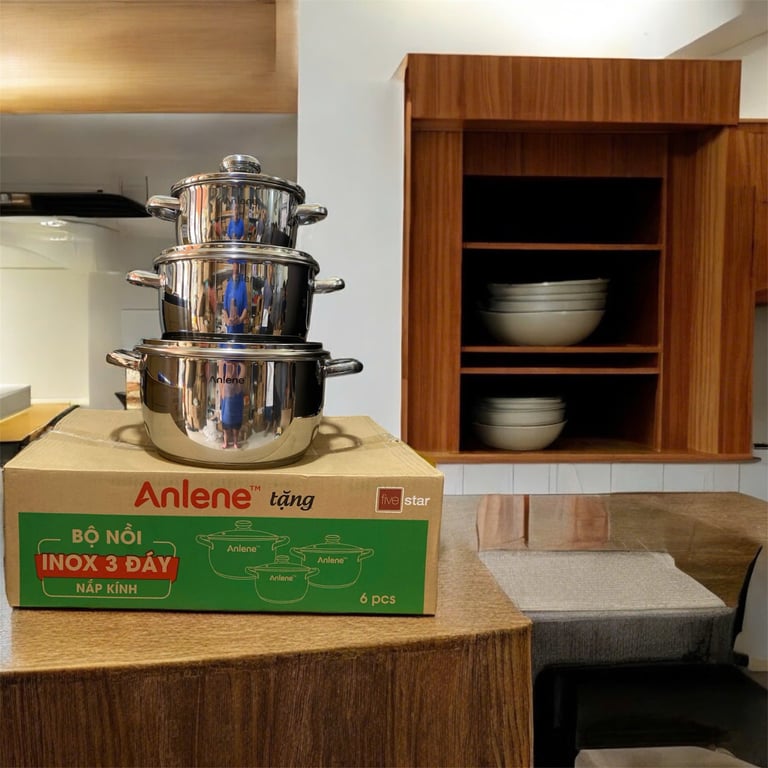 BỘ 3 NỒI INOX - HÀNG QUÀ TẶNG CAO CẤP CỦA ENSURE